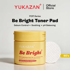Yukazan POP! Be Bright Brightening Toner Pad 60'S / Soothing / pH Balancing / Skin care / Face / Moisturizing