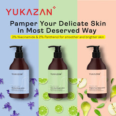 Yukazan English Pear Body Lotion 300ml - Daily Moisturizing Brightening Body Lotion