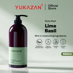 Yukazan Lime Basil Body Wash 850ml Shower Foam / Antibacterial and Alcohol Free / Body Shampoo