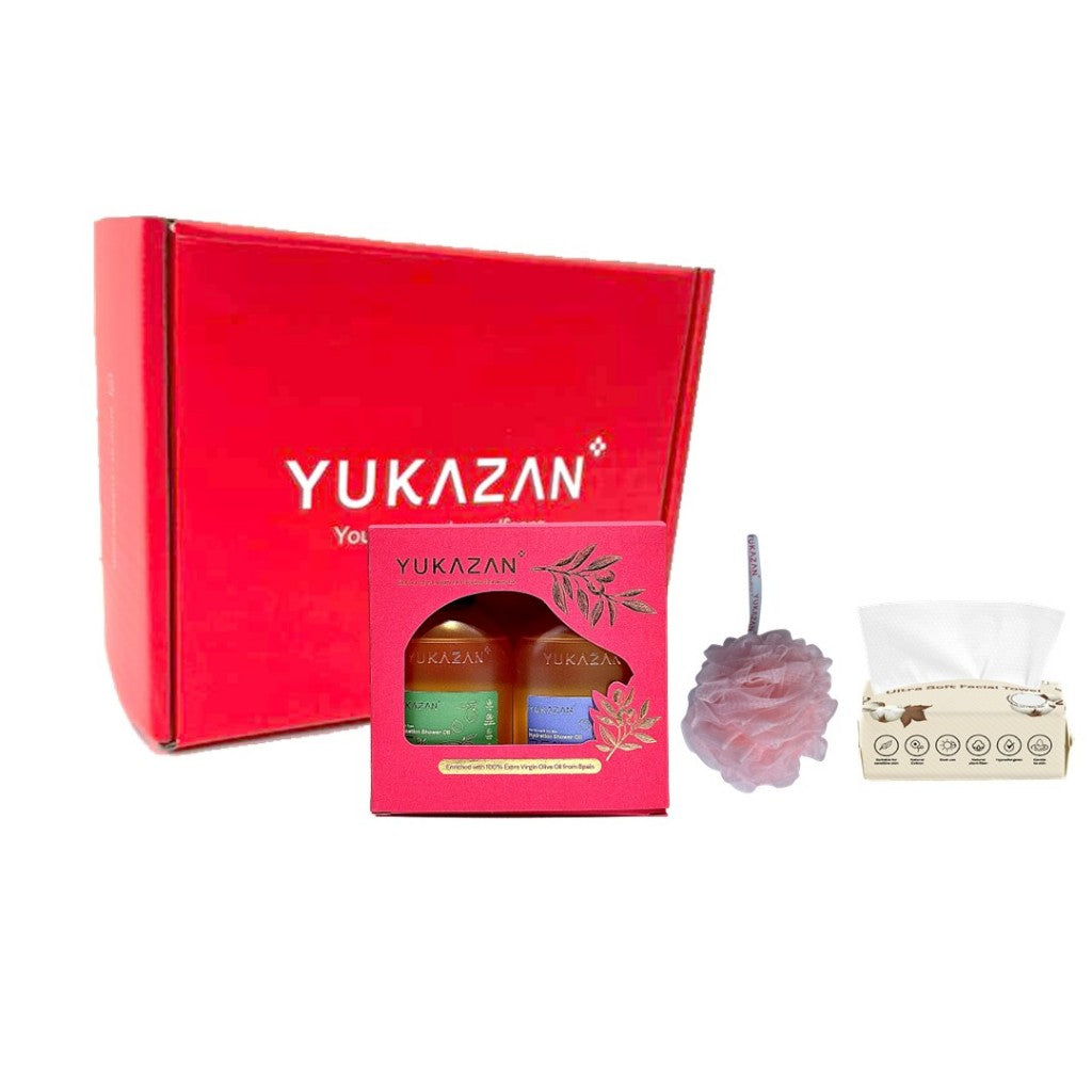 Yukazan Festive Christmas Gift Set Bundle 2 Shower Oil Body Wash 100ml