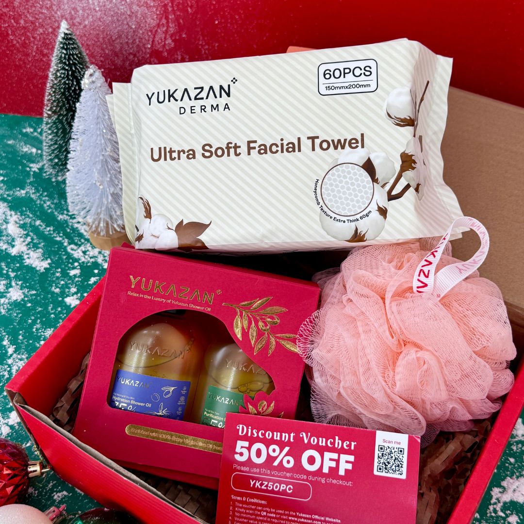 Yukazan Festive Christmas Gift Set Bundle 2 Shower Oil Body Wash 100ml