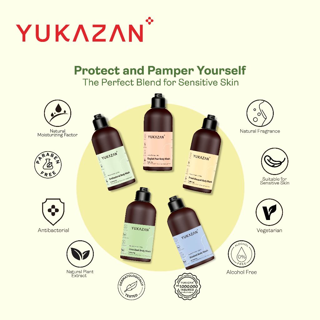 Yukazan Festive Christmas Gift Set Bundle 1 Body Wash 230ml