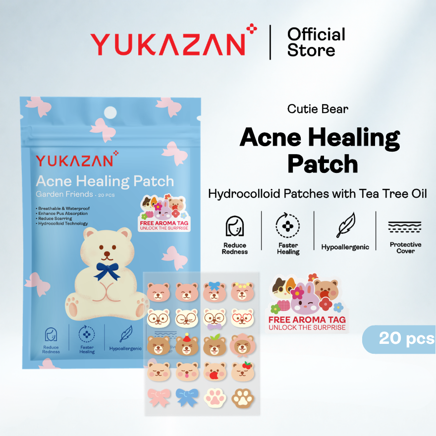 Yukazan Hydrocolloid Acne Healing Patch 20's
