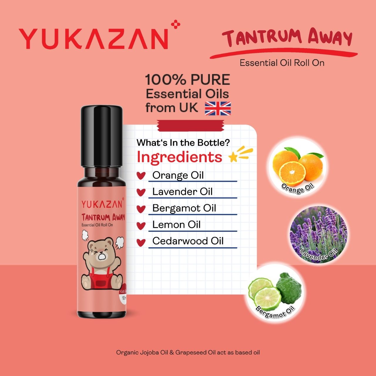 Yukazan 100% Pure Essential Oil Roll On (10ml)