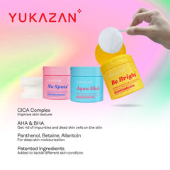 Yukazan POP! Aqua Shot Hydrating Toner Pad 60's - Soothing, Moisturizing, pH Balancing - Skincare, Face