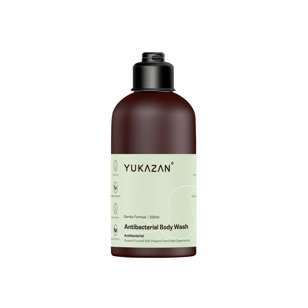 Yukazan Antibacterial Body Wash 230ml Shower Foam / Antibacterial and Alcohol Free / Body Shampoo