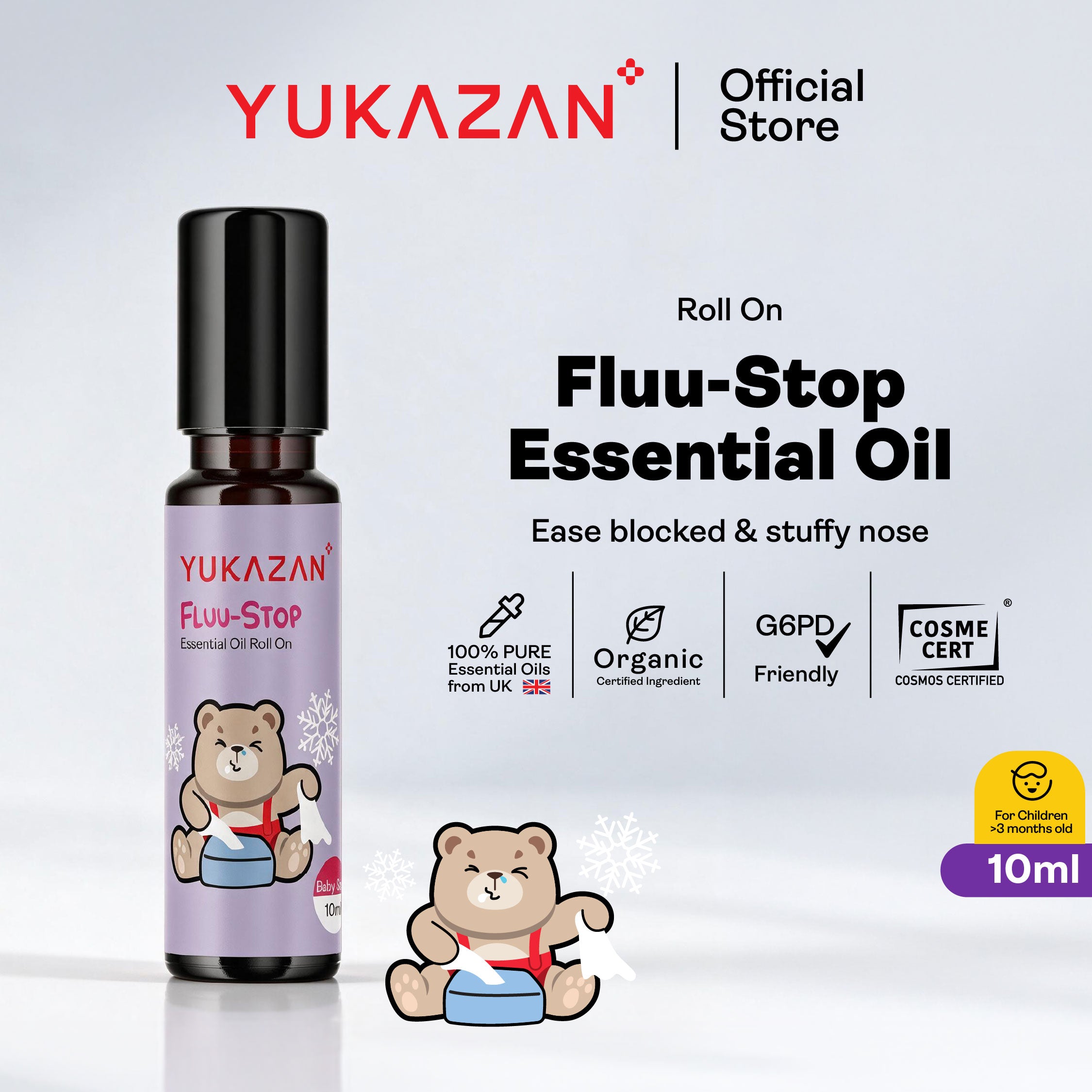 Yukazan 100% Pure Essential Oil Roll On (10ml)