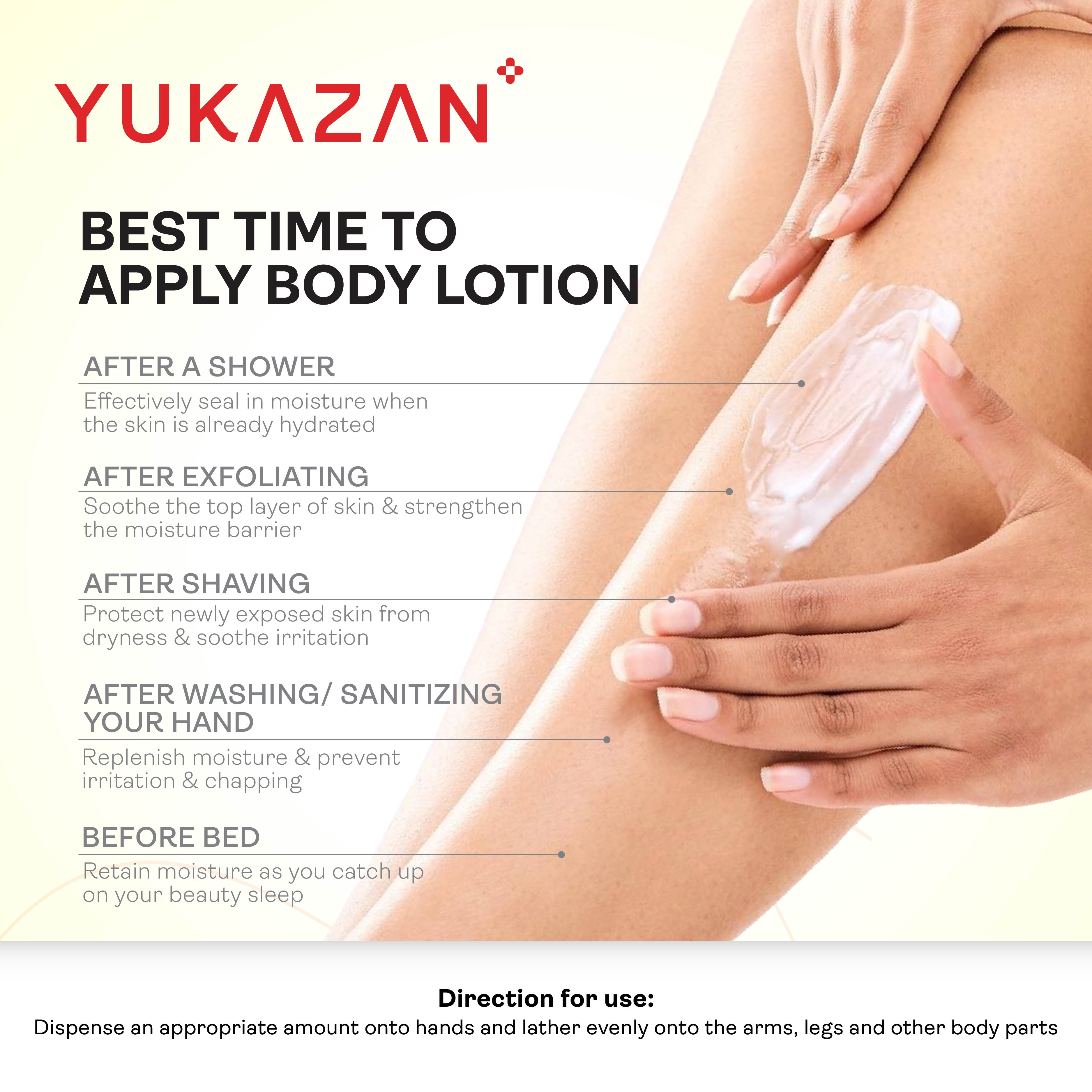 Yukazan English Pear Body Lotion 300ml - Daily Moisturizing Brightening Body Lotion