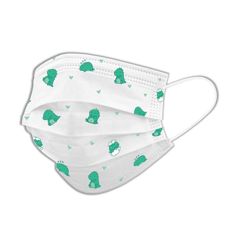 Yukazan Kids 4ply Dino Protective Respirator Face Mask (10 Pcs/Pack) - Yukazan Official Store